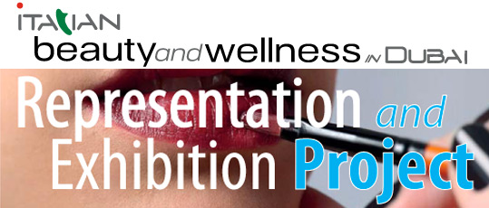 italian beauty and wellness in Dubai. presentation and exhibition project