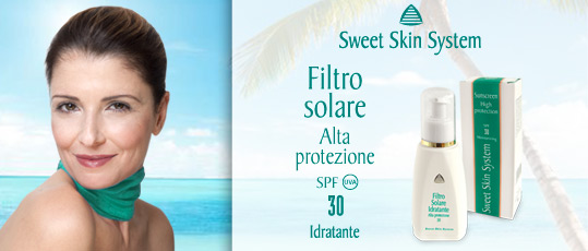 Sweet Skin System filtro solare alta protezione SPF 30 idratante
